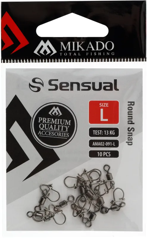 MIKADO KARABINA S OBRATLÍKEM ROUND SNAP - VEL. XS - 10 ks Nejprodávanější