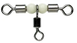 Značkový OKUMA ROLLING PEARL SWIVELS TROJOBRATLÍKY / vel. 1/0 / 5 ks / 60 kg