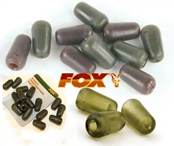 Koupit Online Fox Převleky Knot Protector bead camo green zarážky - ochrana obratlíku / 20 ks