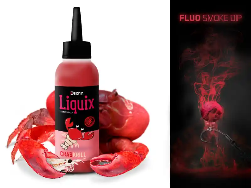 Cenově Výhodný Delphin Fluo dip D SNAX LiquiX / KRAB - KRILL