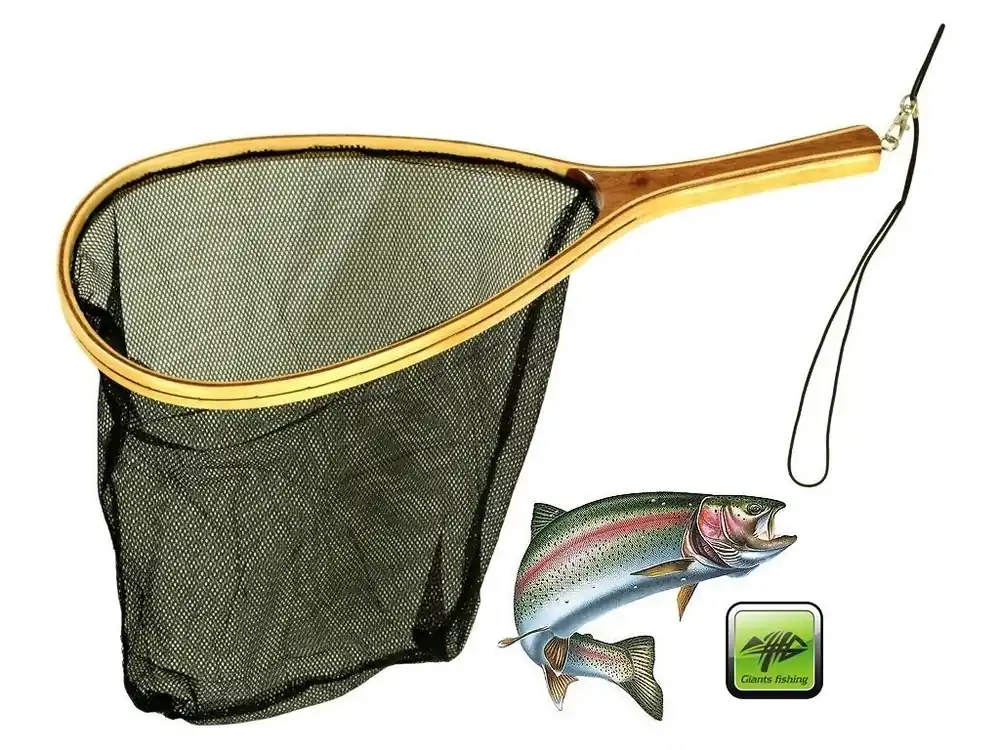 Podběrák Giants Fishing Trout Wood Landing Net Autentický
