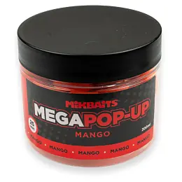 Mikbaits - Plovoucí Fluo boilie Mega 300ml, 25mm - Mango Bezpečná Platba