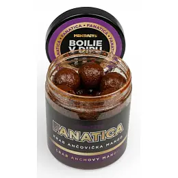 Mikbaits Boilie v dipu Fanatica Krab Ančovička Mango 250ml Omezená Nabídka