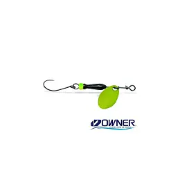 Nakupujte Hned Jigovky.cz - Rotační třpytka Classic Barbless 000 - Fluo Yellow (black/chartreuse body)