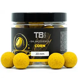 Speciální Cena TB Baits Vyvážené Boilie Balanced + Atraktor Corn 100 g - 24 mm